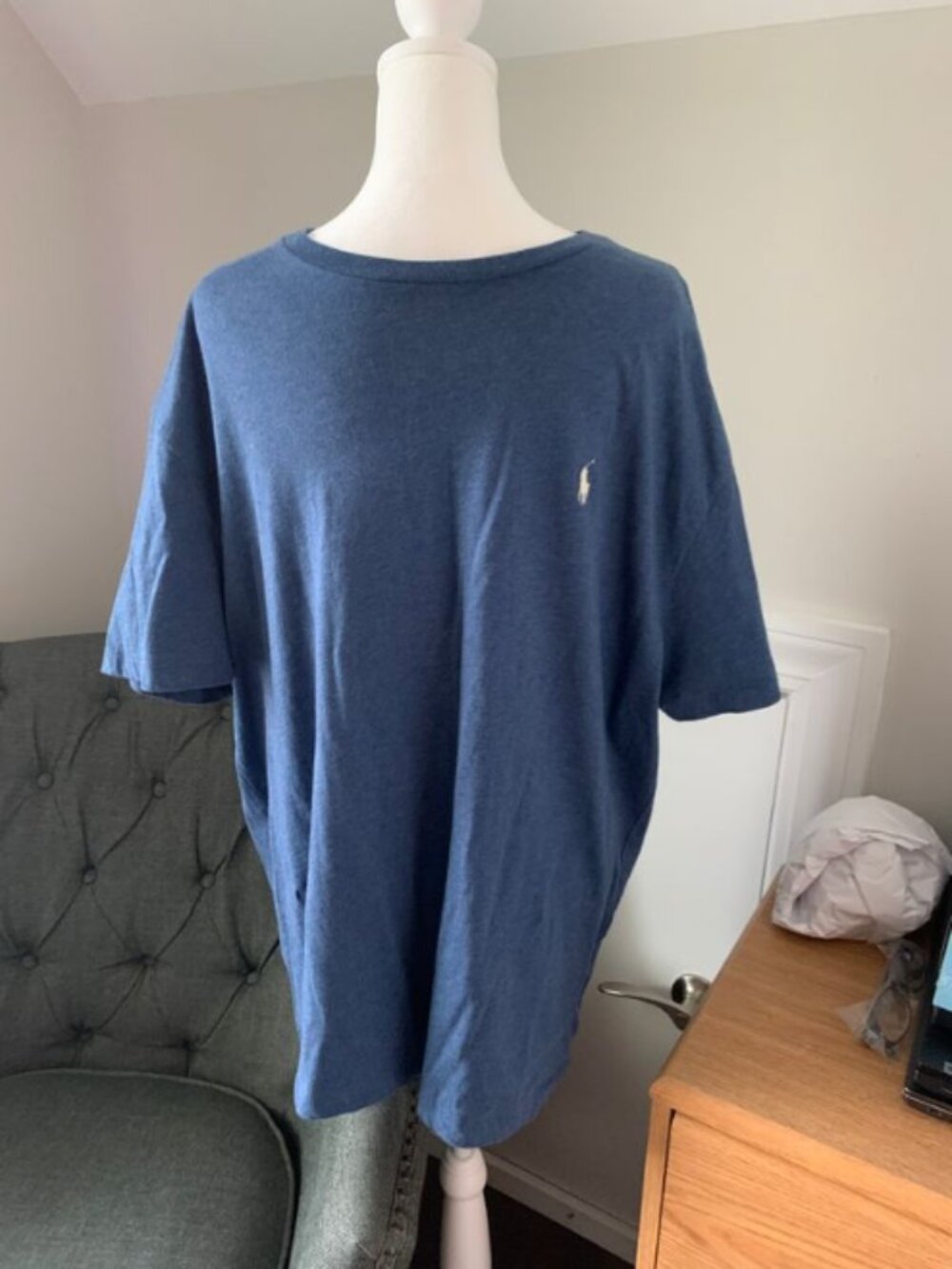 Polo Ralph Lauren Classic Fit Black Crew Neck Short Sleeve Polo Pony Tee L
